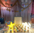 3PCS AUSAYE Decorative LED Night Lights Crescent Moon Star Cloud Lamp Sign Light Room Decor Night Light for Baby Kids