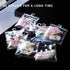 aimpiwt 10 Pack Set Clear Doll Clothes Storage Bags with Hanging Rod & Hooks, Compatible with Labubu Clothes - PVC