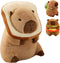 Cute Capybar Stuffed Animals with Wearable Toast Headset, Gifts for Kids (11 in Bread Capybar)