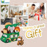 Bundaloo Plush Jungle Animals Set with Realistic Sound, Soft Stuffed Animal Toys with Safari Truck Carrier