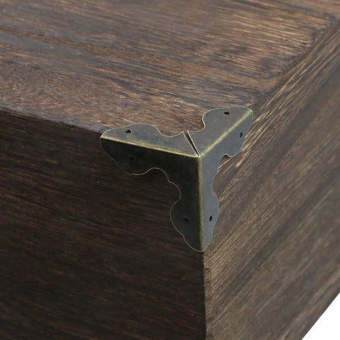 T Tulead 40PCS Metal Corner Protector - Decorative Corner Hardware Wood Corner Guards with Mounting Screws