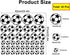 43 Pcs Soccer Stickers - Kids Soccer Ball Stickers Decals for Kids Room, Football Wall Decal Sticker Vinyl Art