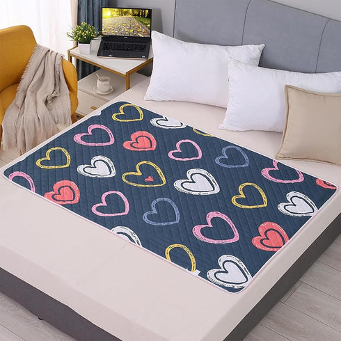 Dovbuqu 2 27.5 35.5 inch PCS Waterproof Mattress Pad, Bed Pads Washable Waterproof, Reusable Pads and Bed Pads