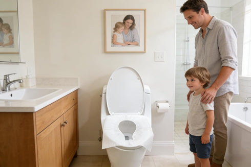 YOFAN 10pcs (10) Disposable Toilet Seat Covers, Flushable Travel Disposable Toilet Seat Covers for Adults Kids Potty
