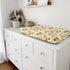 Summer 32''x16'' Watercolor Yellow Sunflowers Changing Pad Covers Boho Sunflowers Leaves Baby Changing Table Sheets