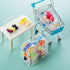 WEHOO 75Pcs Set Miniature Supermarket Food Lunch Box Dollhouse Kitchen Mini Takeaway Snacks Resin Fruit Crisper