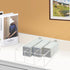 Bigfety Acrylic Card Deck Storage Box - 3 Compartment Clear Visible Trading Card Holder for Sport Cards