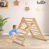 Set 3 1 OLAKIDS Pikler Triangle in Climbing Toys for Toddlers Foldable Wood Montessori Baby Jungle Gym with Ramp Ladder