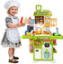 Drmukie Kids Kitchen Playset Mini Play Kitchen Toy for Toddlers with Stove, Sound