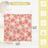 Moudou 3 Pack, 12 12 Inch Strawberry Baby Muslin Washcloths Absorbent Soft Cotton Baby Bath Face Towels Burp Cloths