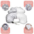 Nursing Pillow Breastfeeding Pillows with Security Fence for Enhanced Support & Comfort Removable Cotton Cover