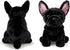 TUKVESZE 8.6 inch French Bulldog Stuffed Animal, Realistic Puppy Plush Cute Soft Dog Gifts for Boys and Girls (Black)