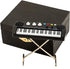 Miniature Electronic Organ with Case, Dollhouse Model Musical Instrument, Mini Electronic Keyboard Christmas Ornament