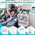 2-Tier Ofiray-home Hanging Diaper Organizer for Changing Table,Cribs,Car,Playard or Wall & Nursery Organization-Durable