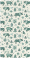 miaozhen Cotton Baby Crib Sheets Soft Comfy Teal Six Playful Buffalo Boho Newborns
