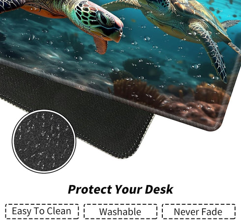 TCG Card Mat Playmat Mouse Pad, 23.6 x 13.8 Inch Game Mat for MTG RPG CCG Trading Card Games, Perfect for Table Mat