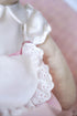 Clover the Bear Plush Doll - Beautiful Teddy Bear for Kids, Soft Cotton Linen Animal Plushie with Tulle Skirt