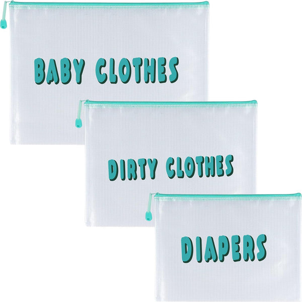 HONGJIEYUAN 3pcs Hospital Bag Organizing Pouches for Labor and Delivery, Maternity Essentials Diaper