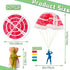 OJYUDD 50 PCS Mini Parachute Toy, Army Parachute Flying Throwing Outside Toys for Toddlers Party Favors