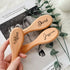 DOYOUWE Personalized Baby Hairbrushes, Gently Grooms Baby's Hair, Natural Wooden Hairbrush Baby Brush