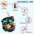 Cat Pattern Round Pacifier Storage Case with Zipper, Portable Pacifier Case for Travel, Diaper Bag & Purse, Pacifier