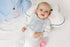 GZMM Baby Bib for Girls, 3 Pack Reversible Waterproof Handmade Natural Cotton Drool Bib 0-12 Months