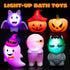 JOYIN 6 Pcs Halloween Light-Up Bath Toys - Flashing LED Light Floating Bathtub Toys for Baby Toddler Water Games