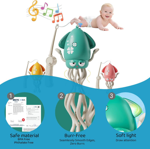 0-6 6-12 12-18 Tummy 3 4 5 6 7 8 9 10 11 12 1st Electric Crawling Dancing Octopus Toy for Walking Baby Boy Girl Months