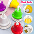 Facmogu 8 Desk Bells, Notes Diatonic Metal Hand Bells, Rainbow Music Bells, Musical Learning Teaching Percussion