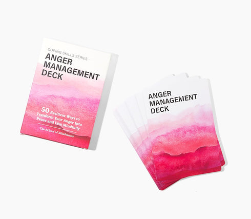 The School of Mindfulness - Coping Skills Series Deck for Depression, Anxiety, Anger Management & Triggers