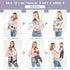 6-in-1 Baby Carrier with Hip Seat, Ergonomic M Position Baby Carrier Newborns to Toddlers, Adjustable Baby Holder