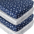 Crib Sheets 4 Pack, Fitted Crib Sheets for Standard Size Crib and