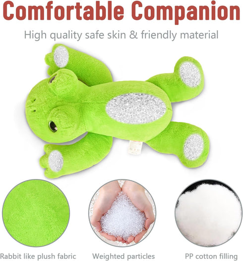 20" 3.3 Niuniu Daddy | Pound Frog Weighted Stuffed Animals for Kids Adults, Soft Stuffed Frog Plush Toys for Sleeping