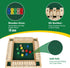 Shut The Box Dice Game - 12 inch Traditional Wooden Math Board Game with 8 Dice, 10 Numbers for 1-4 Players, Kids &
