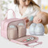 Fasrom Breast Pump Bag with Cooler, Portable Pump Carrying Case for Working Moms, Pink (Bag Only, Patent Design)