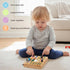 1-3,Montessori 1 2 3 LED Busy Board for Toddlers Sensory Toy with Key Switch and Plug, Light Up Wood Activity Switch