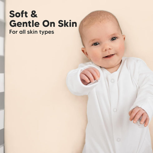 2-Pack 52x28 Cozy KeaBabies Baby Crib Sheets for Boys, Girls - Viscose Derived from Bamboo Toddler Bed Sheets Neutral