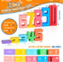 Niyopdg 20Pcs Blocks,1-10 Block,Counting 10 3+ Wooden Number Building Montessori Number Digital Number Blocks Toys