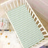 Green Gingham Checkered Crib Sheets - Fitted Baby Crib Sheets Soft and Breathable for Boys and Girls, 52 X 28 Inches
