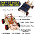2 Set STEM Kit, Solar Model Car Building Project, 3D Wooden Puzzle Craft for Ages 8-14
