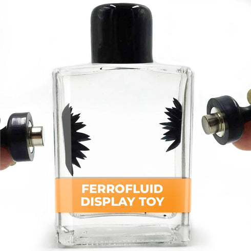 FerroFluid Display Toy Bottle, Ferro Fluid Liquid Metal STEM Toy, Magnetic Desk Toy with Neodymium Magnets