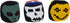 World Footbag Faces Footbag, 3 Pack