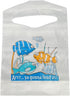 10.5" 14.5" 2" Sandhill Tools Disposable Kids Bibs for Catching Mess, White, x with Crum Catcher Pocket