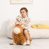 INPANY Bouncy Giraffe Hopping Toys - Inflatable Animal Rubber Bouncer for 1-4 Year Olds, Birthday Gifts for Toddlers