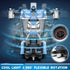 Transforming Police Car RC Toy, 1:18 Scale with Flashing Lights, 360° Rotation for Kids Age 4-12