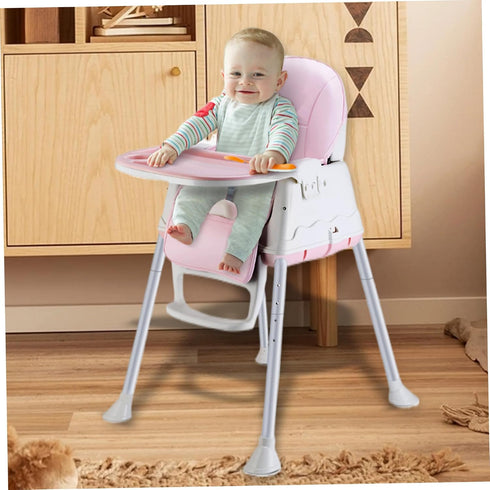BEAHING 3) High Chair Cushion Soft PU Leather High Chair Cover Replacement Baby Cover Non Slip (Style