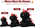 Ditucu Cute Dinosaur Plush 16 inch - Large Dino Stuffed Animals Plushies Toys for Kids Girls Boys Black