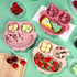 3 Sets Suction Plate for Baby, Silicone Owl Shape Toddler Plates with Spoon and Fork, Microwave Safe