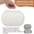 Klmnop 2 Wearable Breast Pump Carrying Case, Hard Shell Breast Pump Storage Bag with Waterproof Removable Tray