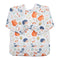 Baby Bib Long Sleeved Shirt with Pocket for Toddler (Squirrel Hedgehog), 1 to 3 Years Old